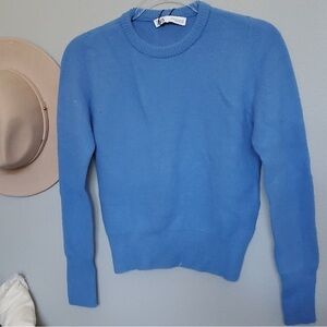Zara Sky Blue Crew Neck Sweater